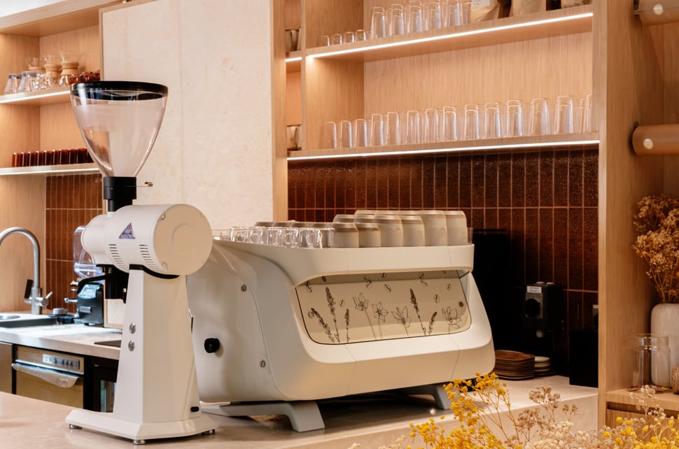 coffee machine in cafe