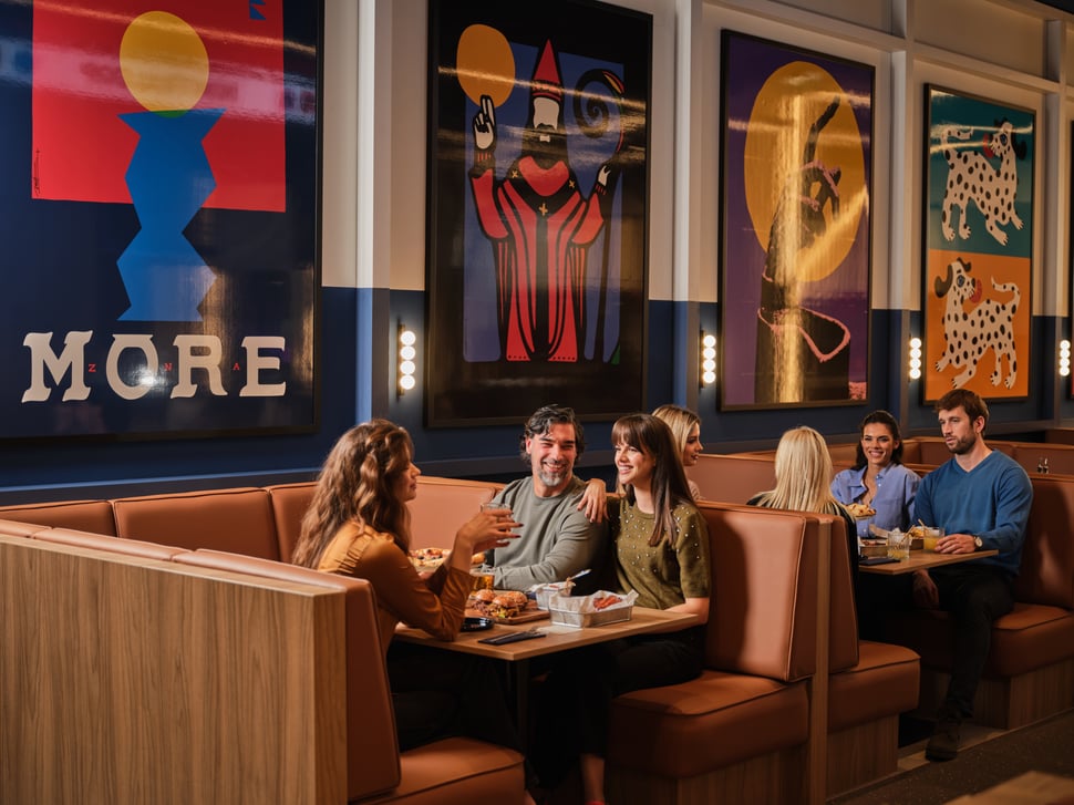 Customers in a restaurant