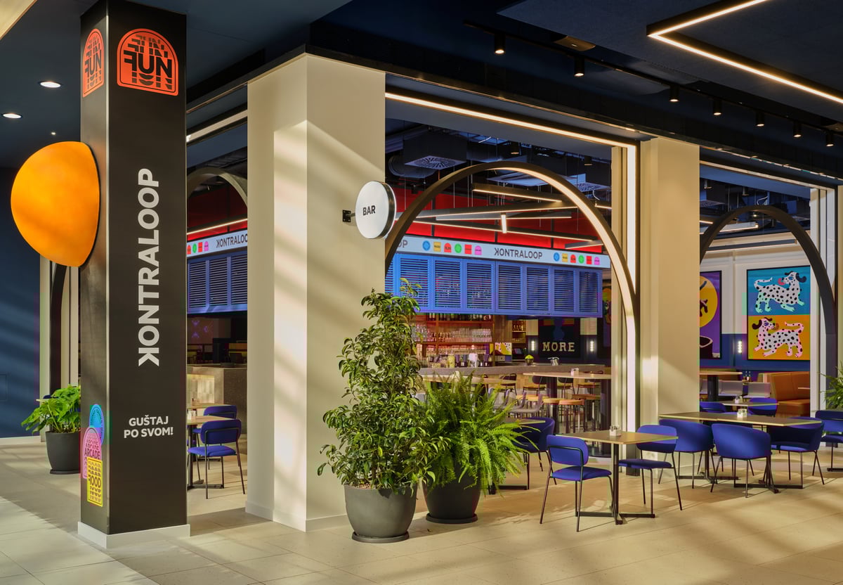 entrance to a restaurant