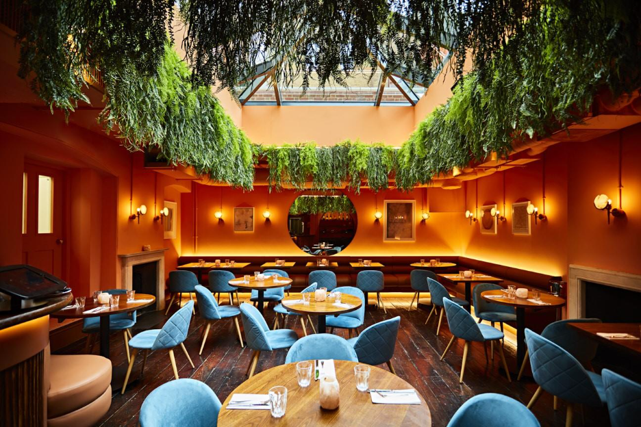 Dining area in restaurant