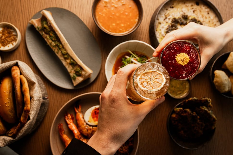 Traditional Saudi dishes and mocktails served at Irth Restaurant, Expo 2025 Osaka