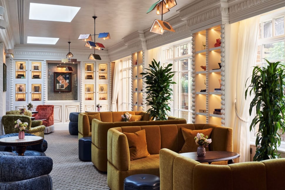 Inviting lounge area in a private club designed for community and connection