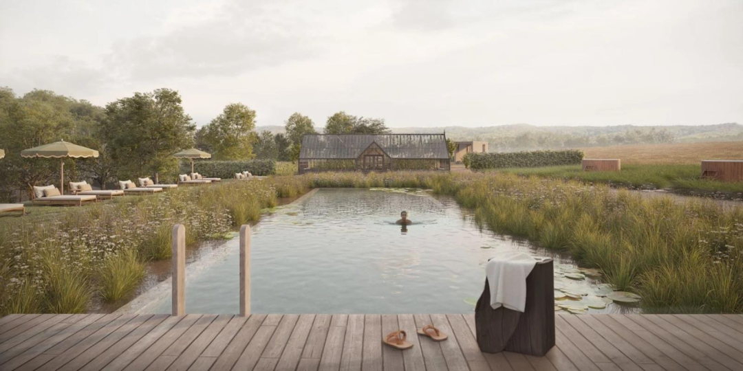 nature swimming pool in wellness venue