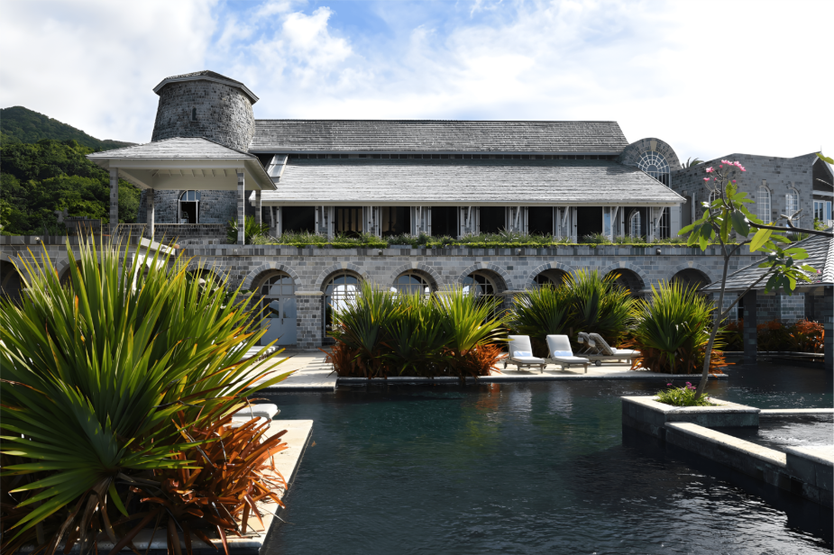 swimming pool of a hotel