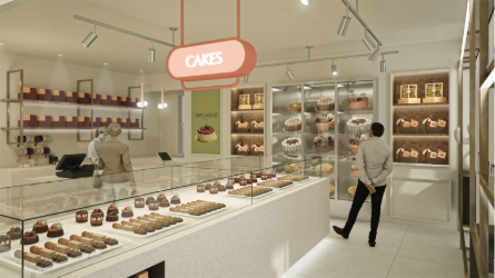 bakery and cafe venue pastries